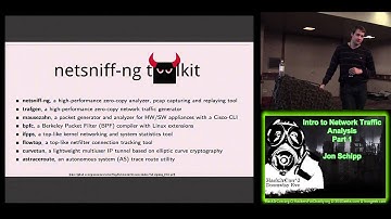 Hack3rcon 3   03 Intro to Network Traffic Analysis   Part 1   Jon Schipp