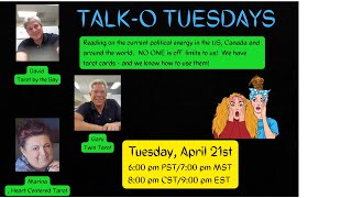 TALK-O TUESDAY with David, Gary and Marina