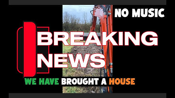 (NO BACKGROUND MUSIC) Breaking News...We have brought a Derelict house #ireland #homestead #derelict
