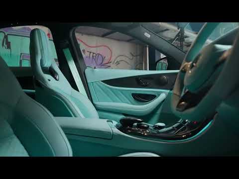 Dark Blue Interior Car