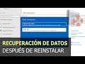 Recuperacin de datos en windowssoluciones despus de reinstalar o restablecer a su estado original