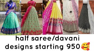 Trending Half Saree Designsdavani Dresshalf Sarees Latest Designshalf Sarees Online Shopping