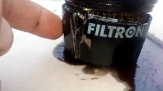 Масляный фильтр Filtron ! Разрезаем!