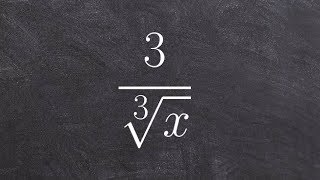 Rationalizing the denominator with a cube root