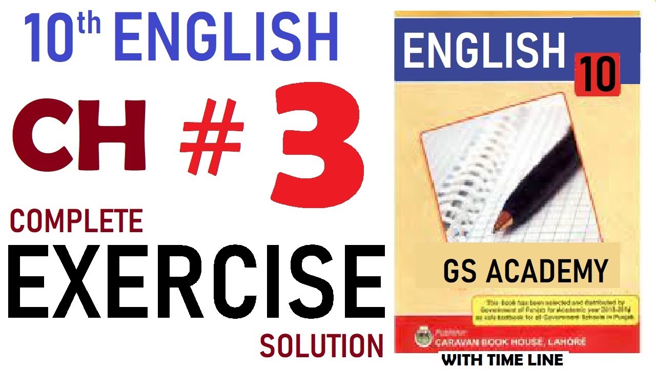Exercise complete solution, chapter 3, Try Again, class 10 english, 10th english, GS Academy