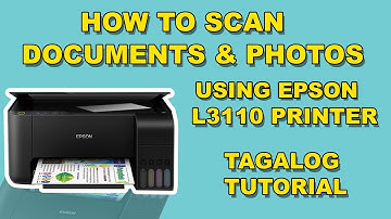 How to scan Documents or Photos Using Epson L3110 | tagalog tutorial