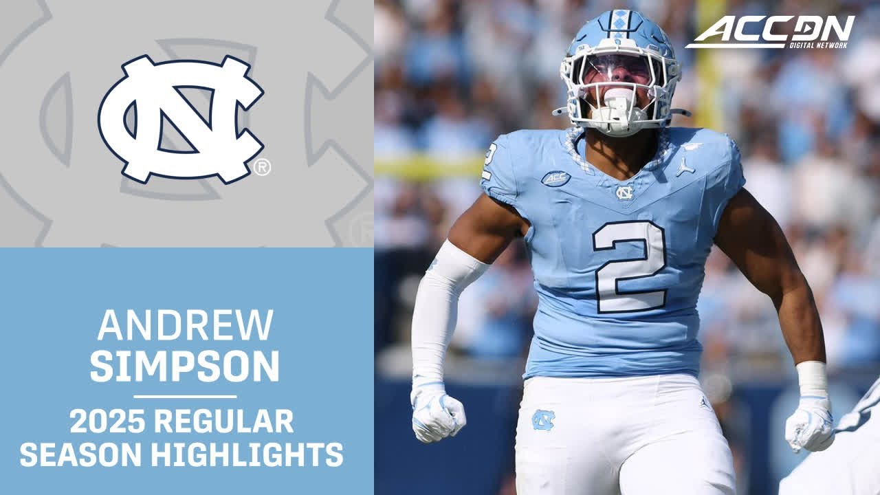 Andrew Simpson 2025 Regular Season Highlights | UNC LB