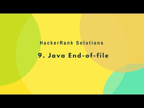 9. Introduction - Java End-of-file | (Hindi)