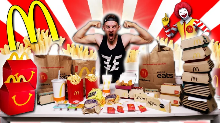 THE $100 MCDONALDS MENU CHALLENGE! (12,000+ CALORI...