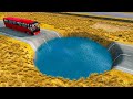 Cars vs Giant Water Pit – BeamNG.Drive