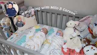 Milo \& Carson's Morning Routine | Sophia's Reborns