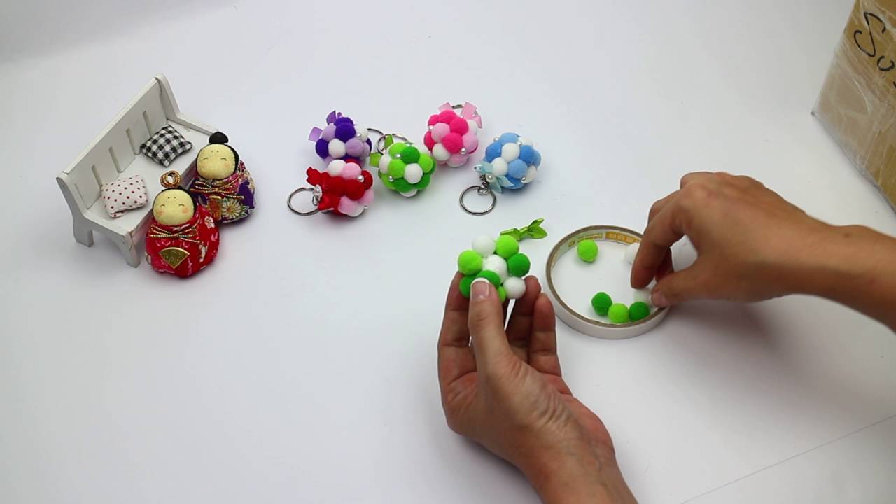 心願幸福婚小物 DIY教學 爆米花鑰匙圈