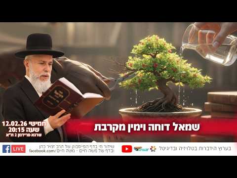 שמאל דוחה וימין מקרבת | הרב זמיר כהן