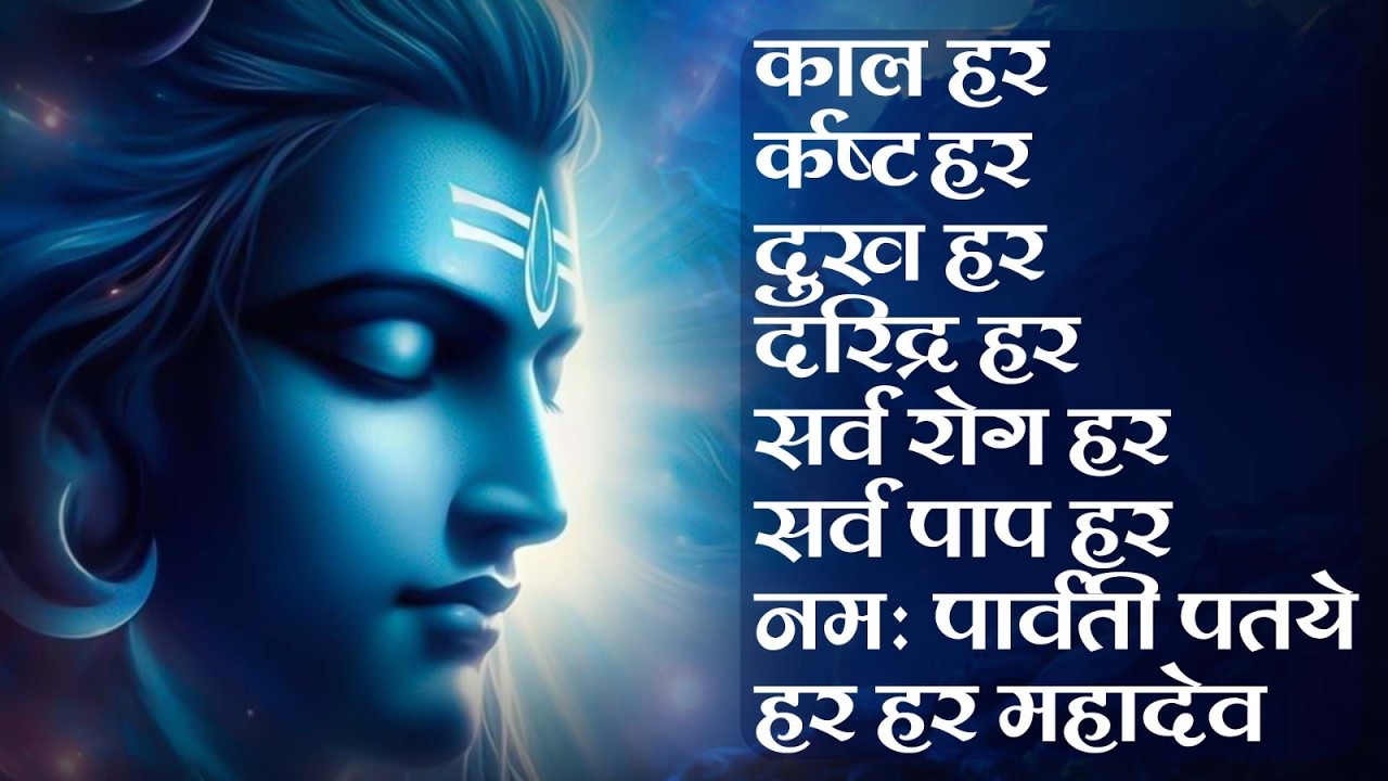 काल हर कष्ट हर दुख हर दरिद्र हर हर हर महादेव || Kal Hara Kasta Hara Dukh Hara Daridra Hara - Mantra