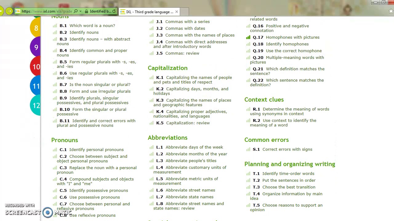 ixl assignment sheet