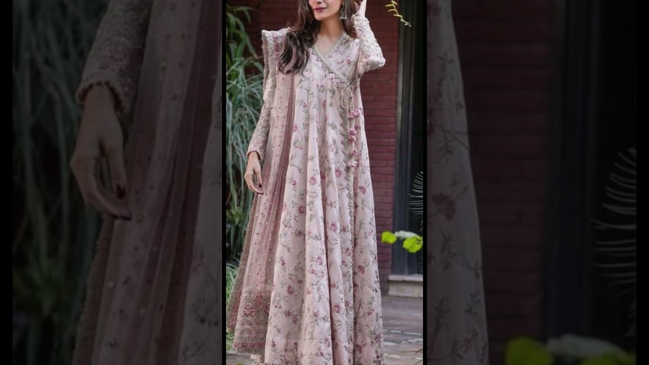 Latest Angrakha Style Frock Design 2025