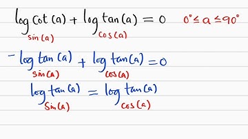 Combination of Logarithmic and Trigonometric Equation