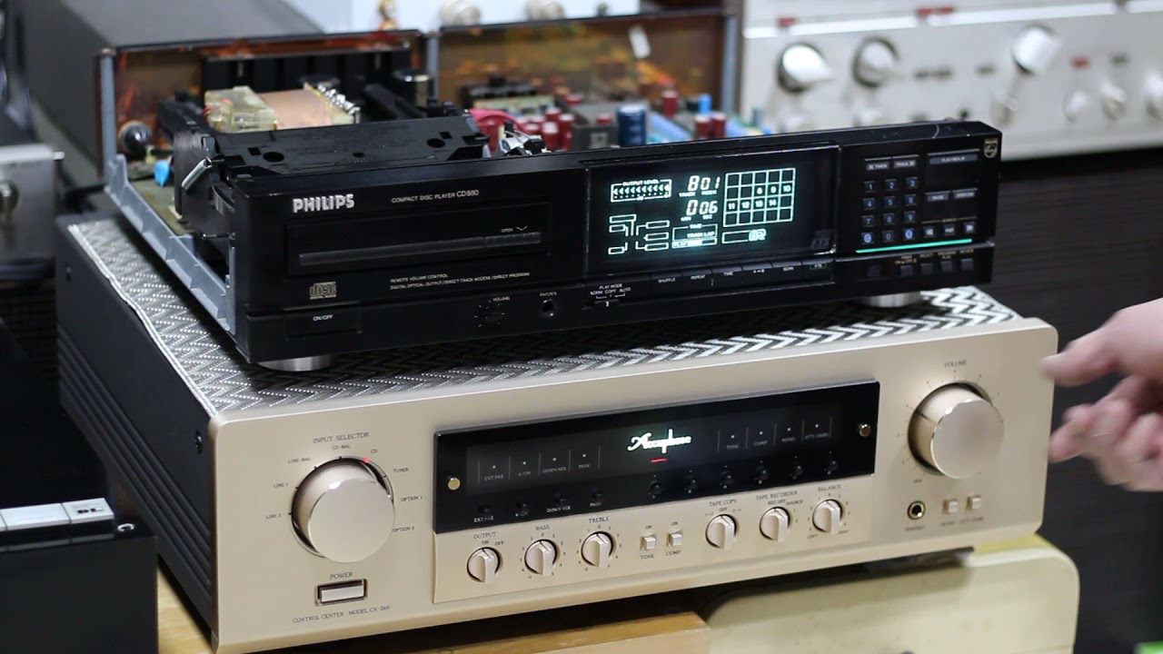 Test Accuphase cx-260＆ Philips CD880 - YouTube