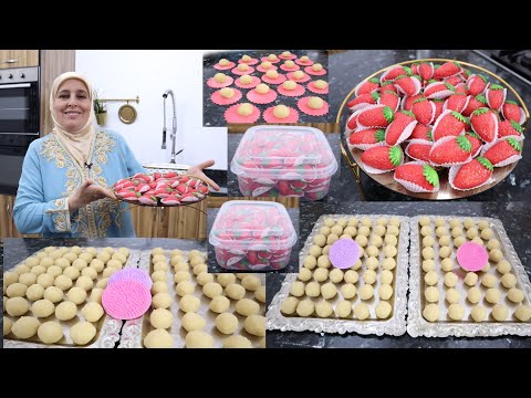 من أرشيف حلويات القصر حلوى الفريزة جد مميزة سهلة التحضير جد هائلة شكلا ومذاقا 