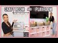 Craft Room & Playroom Makeover! | Home Decor Update #3