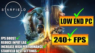 🔧 Starfield: Low End Pc increase performance / FPS with any setup! Best Settings 2023