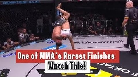 Standing Inverted Triangle Choke — Rare MMA Submission