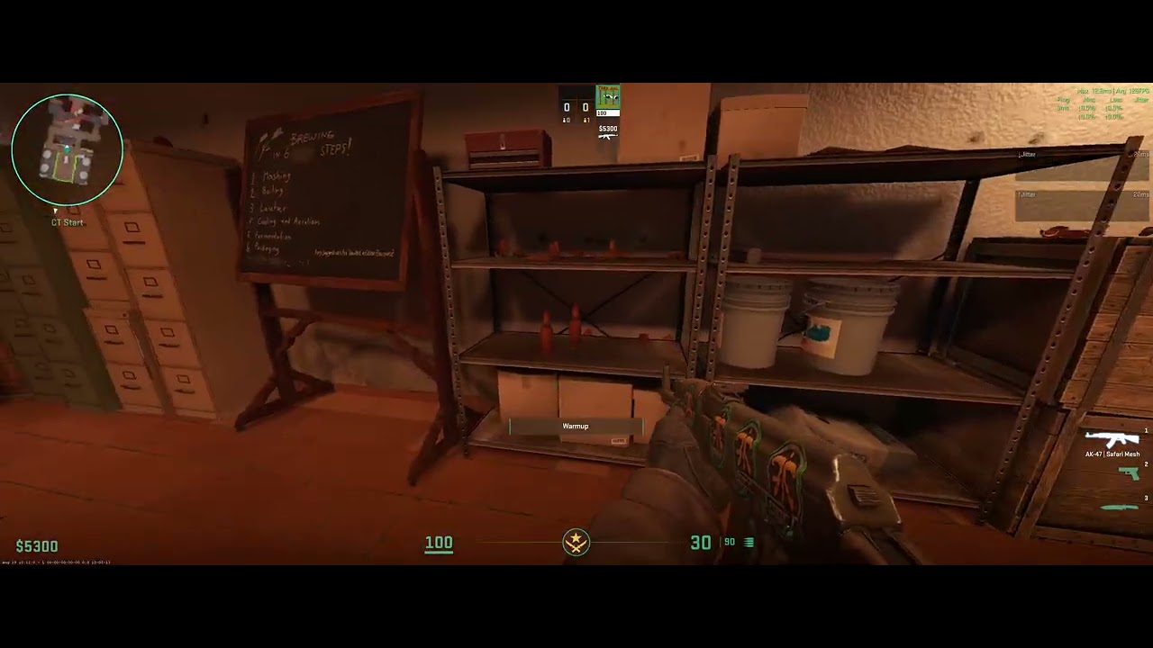 Smashing all bottles on Brewery CS2