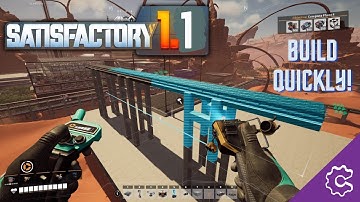 Easy Blueprint (Auto Connect) Belt/Pipe Highways! - Satisfactory 1.1 Tutorial