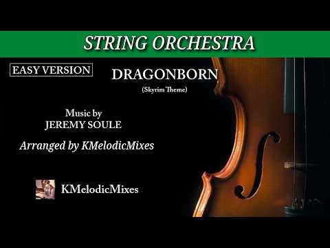 Dragonborn - Easy Version | String Orch. | Full Score - Jeremy Soule