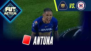 🚨🟥 RED CARD FOR ANTUNA! Pumas down to 10 | Pumas vs Cruz Azul | CL 2026 | Liga MX