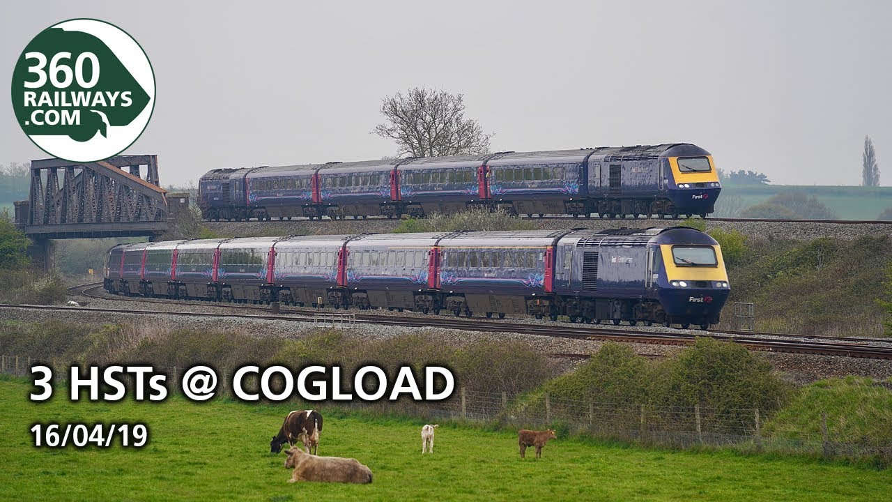 3 HSTs @ Cogload Junction in 60 seconds