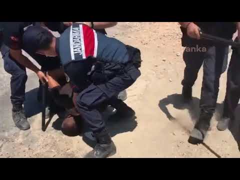 Köylerinde biyogaz tesisi istemeyen Çapaklı köylülerine jandarma müdahelesi