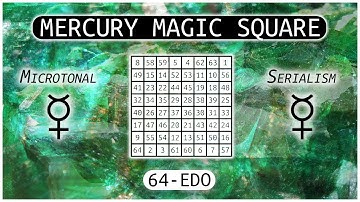Microtonal Mercury Magic Square | 64edo Serialism