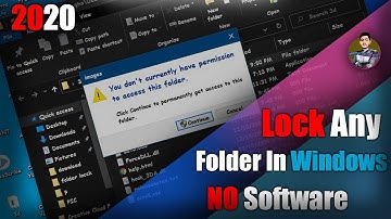 How To Lock a Folder on Windows 10 (2020) - No Software Required