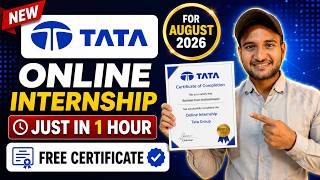 🔴 TATA Virtual Internship 2026 | Complete in Just 1 Hour ⏰ | Get Certificate | Apply Now