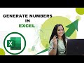 Generate number in #excel | Amazing shortcut keys in #excel #exceltips #excelshortcuts 🤯😍