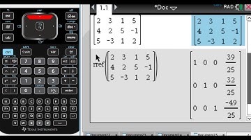 Put a Matrix in Reduced Row-Echelon Form on the TI-Nspire