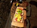 Avocado 🥑 toast with garden tomato  #vegan #veganfood #foodie #shorts