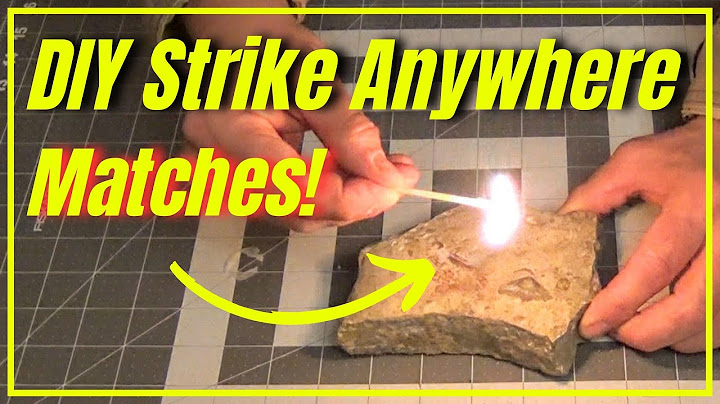 DIY Strike Anywhere Matches! [ Powerful and Effective! ]