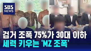 세 불리는 'MZ 조폭'…검거 조폭 75%가 30대 이하 / SBS screenshot 2