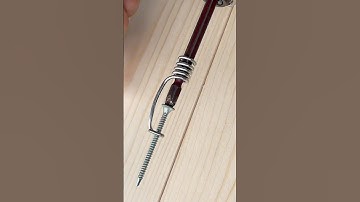 Great idea for securing a self-tapping screw. #diy