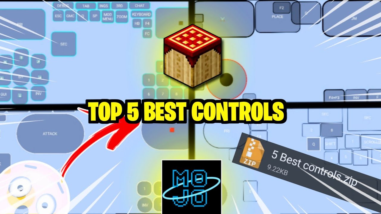 Top 5 Minecraft Java Controls on Mobile ! (Best controls for Pojav & Mojo Launcher ) 🔥 Pvp Controls