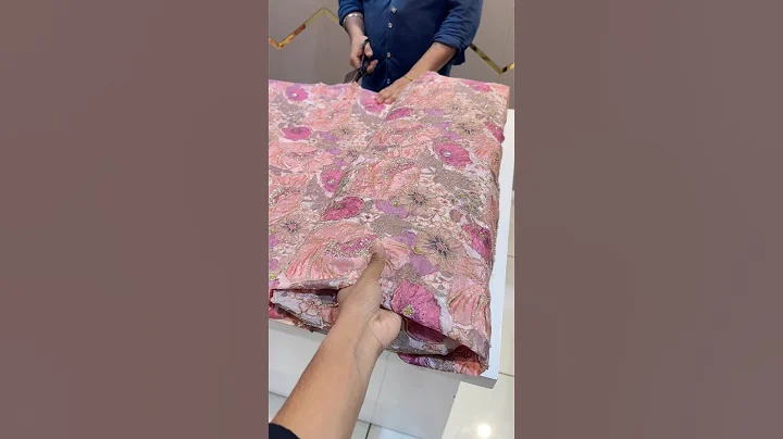 Luxury pure crape with print embroidery fabric💕✨😍🌸