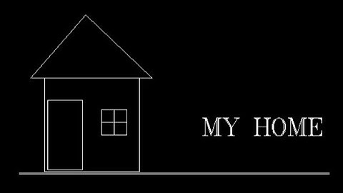 C program to draw a house using graphics