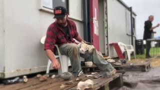 Flint knapping with Robert McCurdy