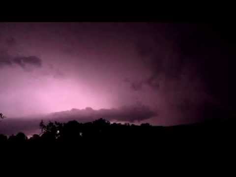 Thunderstorm during the Full Hunter's Moon Eclipse