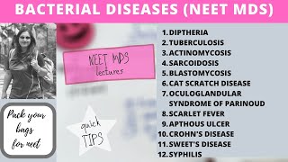 bacterial diseases - neet mds