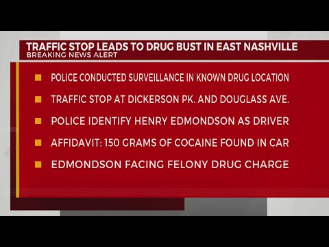 Traffic stop leads to drug bust in East Nashville