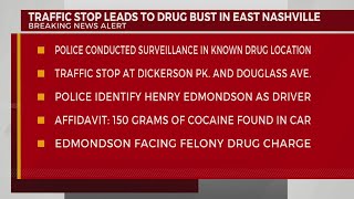 Traffic stop leads to drug bust in East Nashville