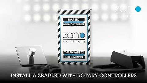 Zano Controls - Install a ZBAR with rotary controllers